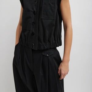 Tibi Black Sleeveless Vest